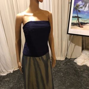 Long event dress- green/purple